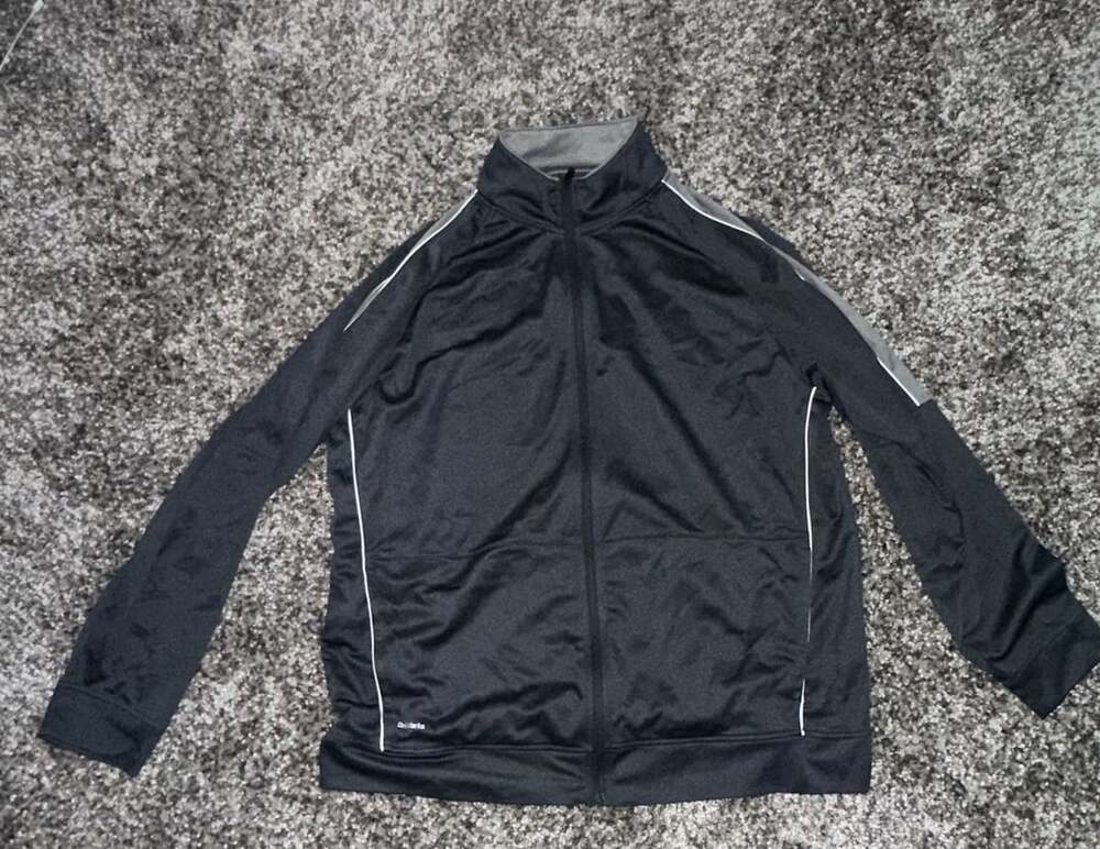 Athletic Works Men's Black Full Zip Track Jacket XL DriWorks
